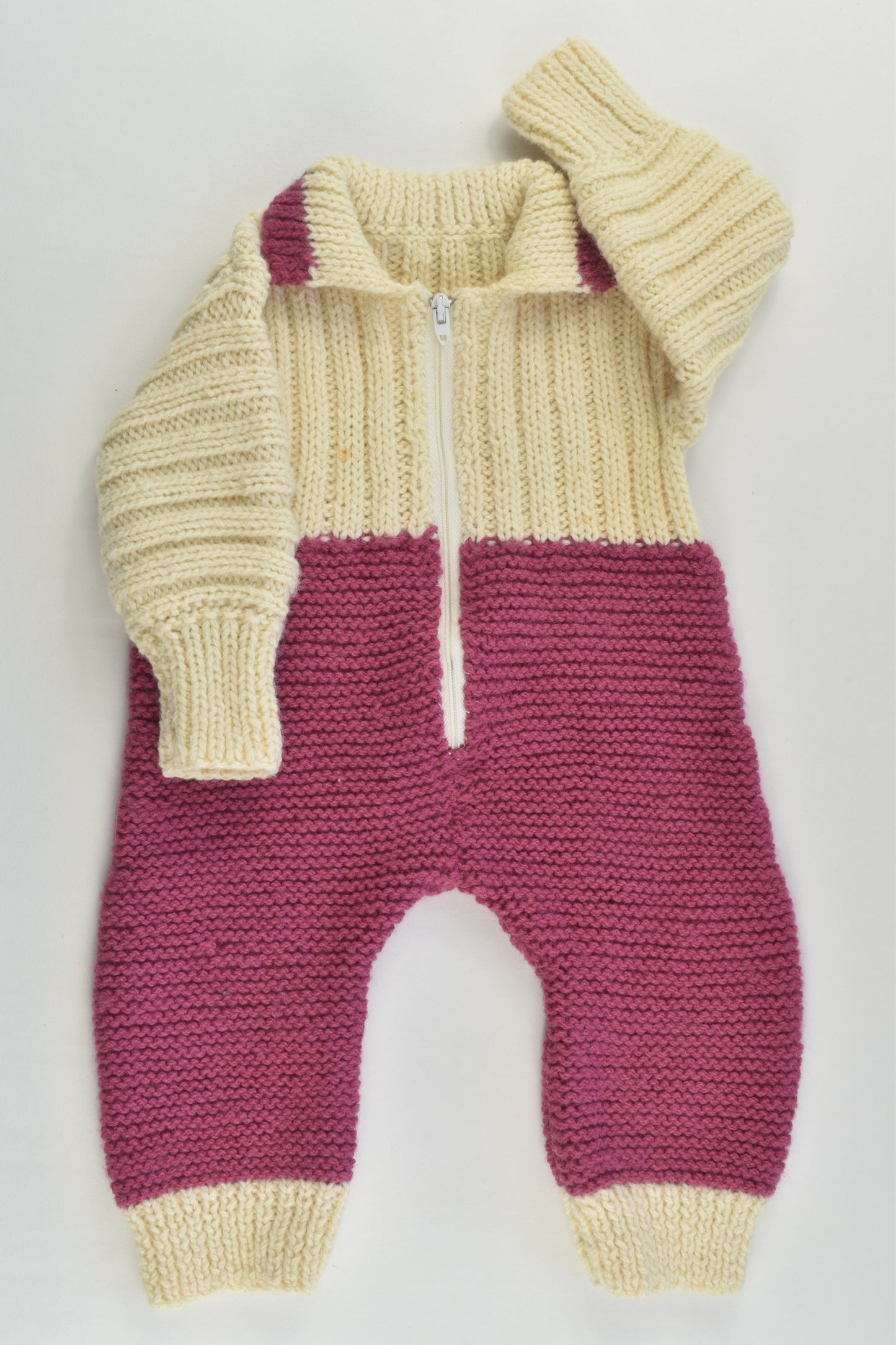 Handmade Size approx 000 Warm and Thick Wool Onesie