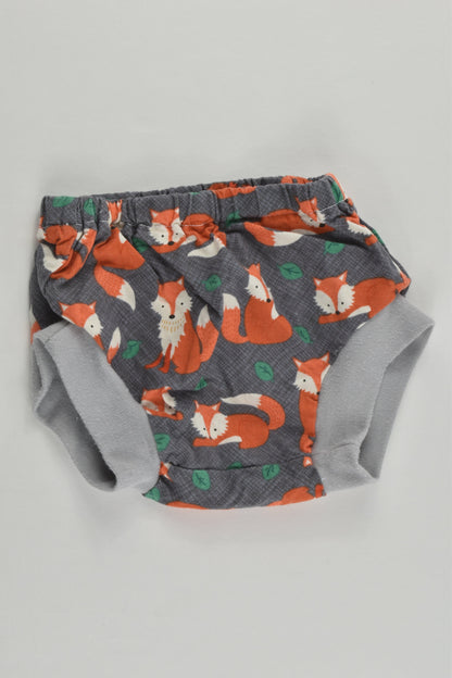 Handmade Size approx 0000 Foxes Nappy Cover