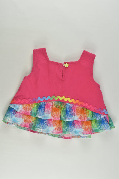Handmade Size approx 1-2 Colourful Blouse