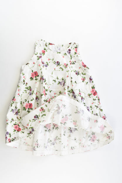 Handmade Size approx 1-2 Floral Dress