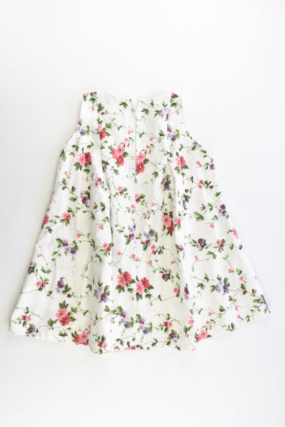 Handmade Size approx 1-2 Floral Dress