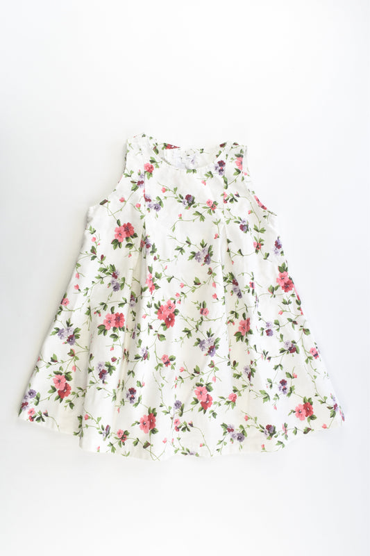 Handmade Size approx 1-2 Floral Dress