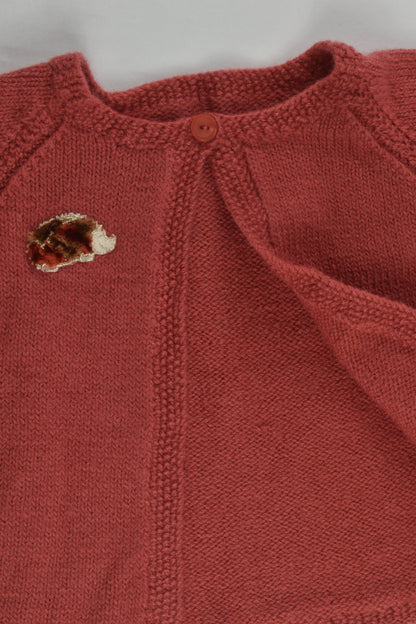 Handmade Size approx 1-2 Hedgehog Wool Cardigan