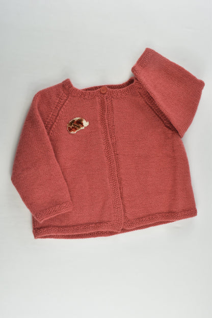Handmade Size approx 1-2 Hedgehog Wool Cardigan