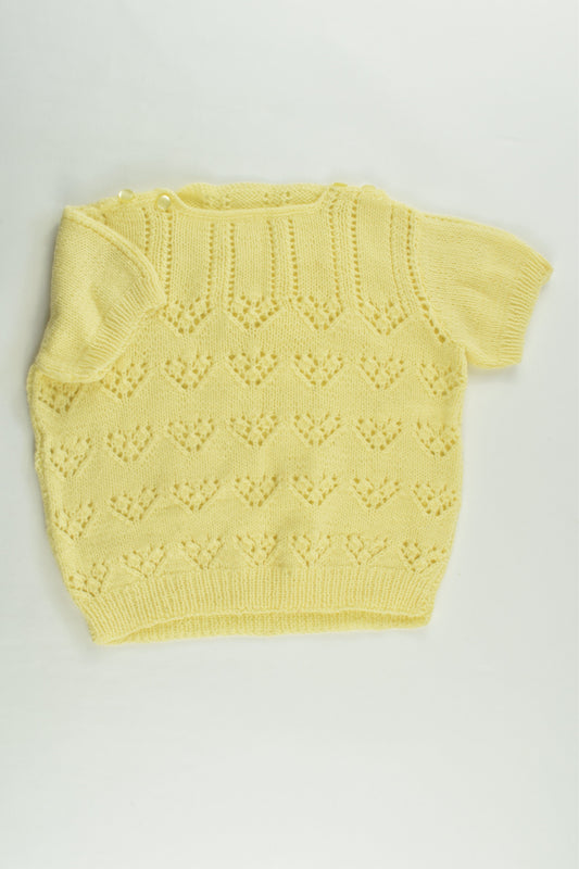Handmade Size approx 1-2 Knitted Top