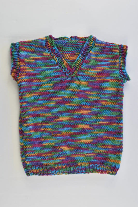 Handmade Size approx 1-2 Knitted Vest