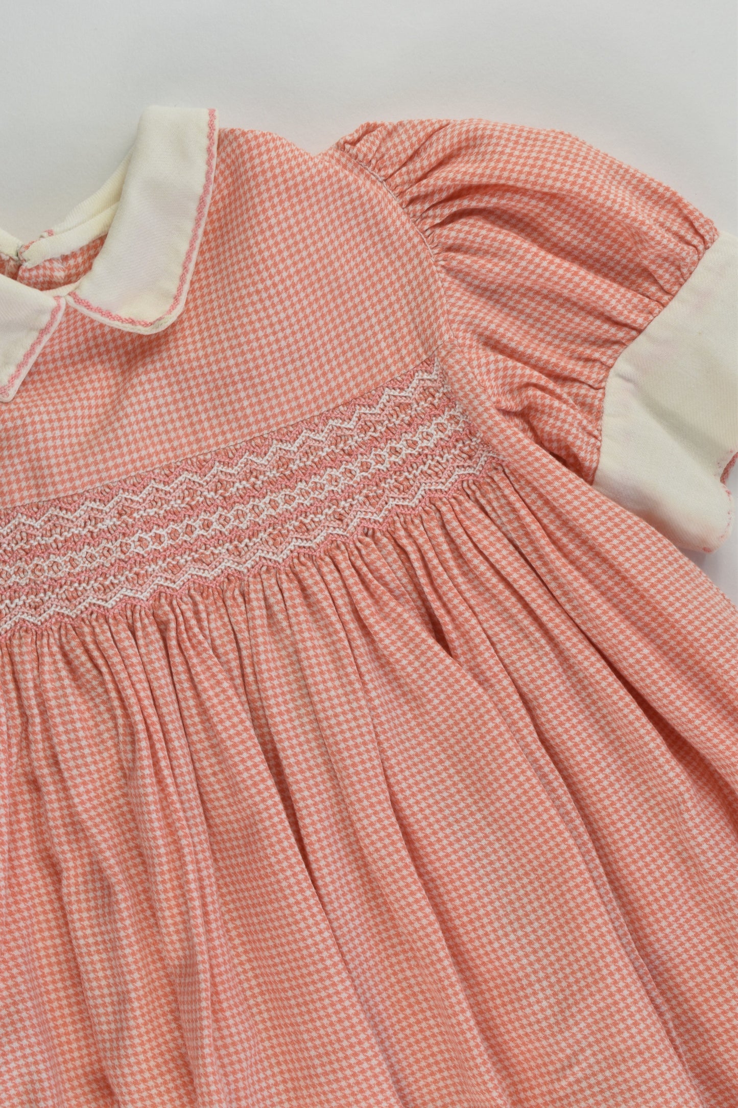 Handmade Size approx 1-2 Vintage Smocked Dress