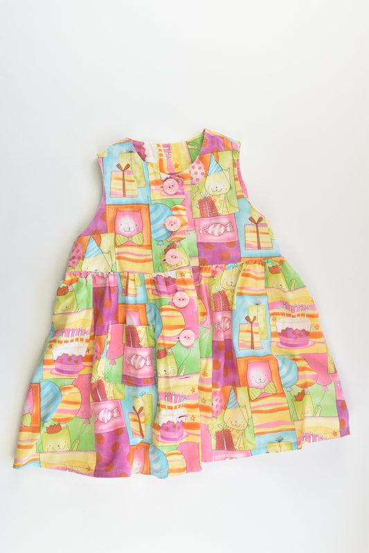 Handmade Size approx 1 Birthday Cat Dress