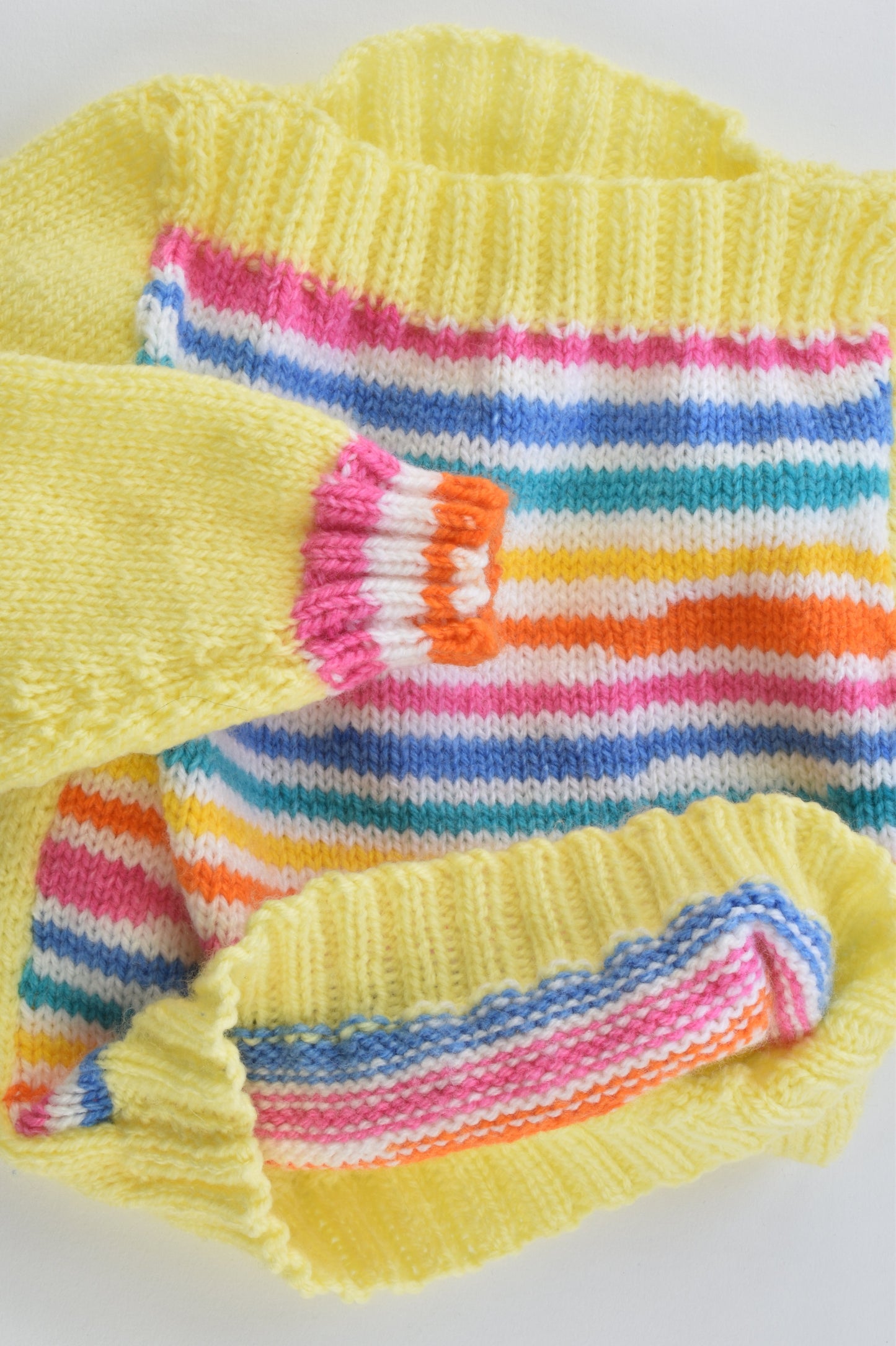 Handmade Size approx 1 Colorful Stripes Knitted Jumper