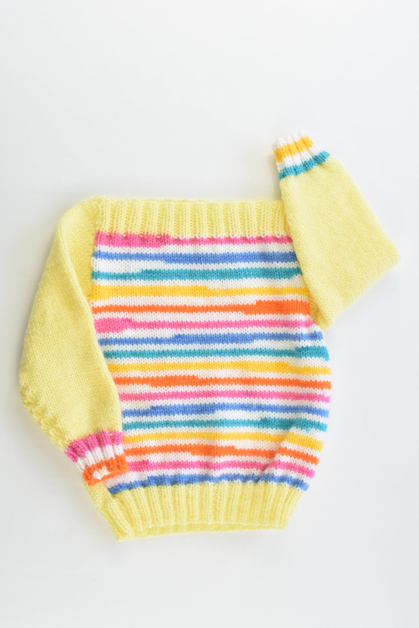 Handmade Size approx 1 Colorful Stripes Knitted Jumper