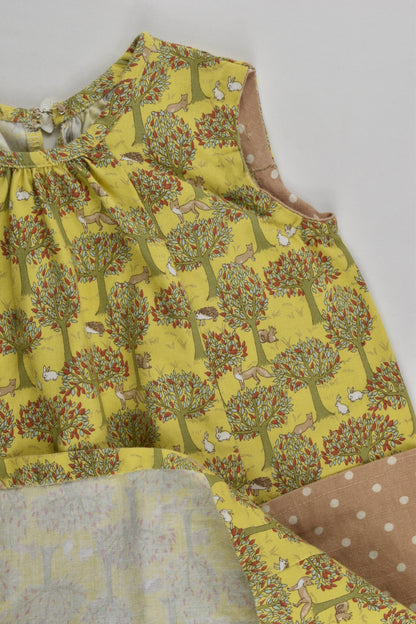 Handmade Size approx 2-3 Forest Animals Dress