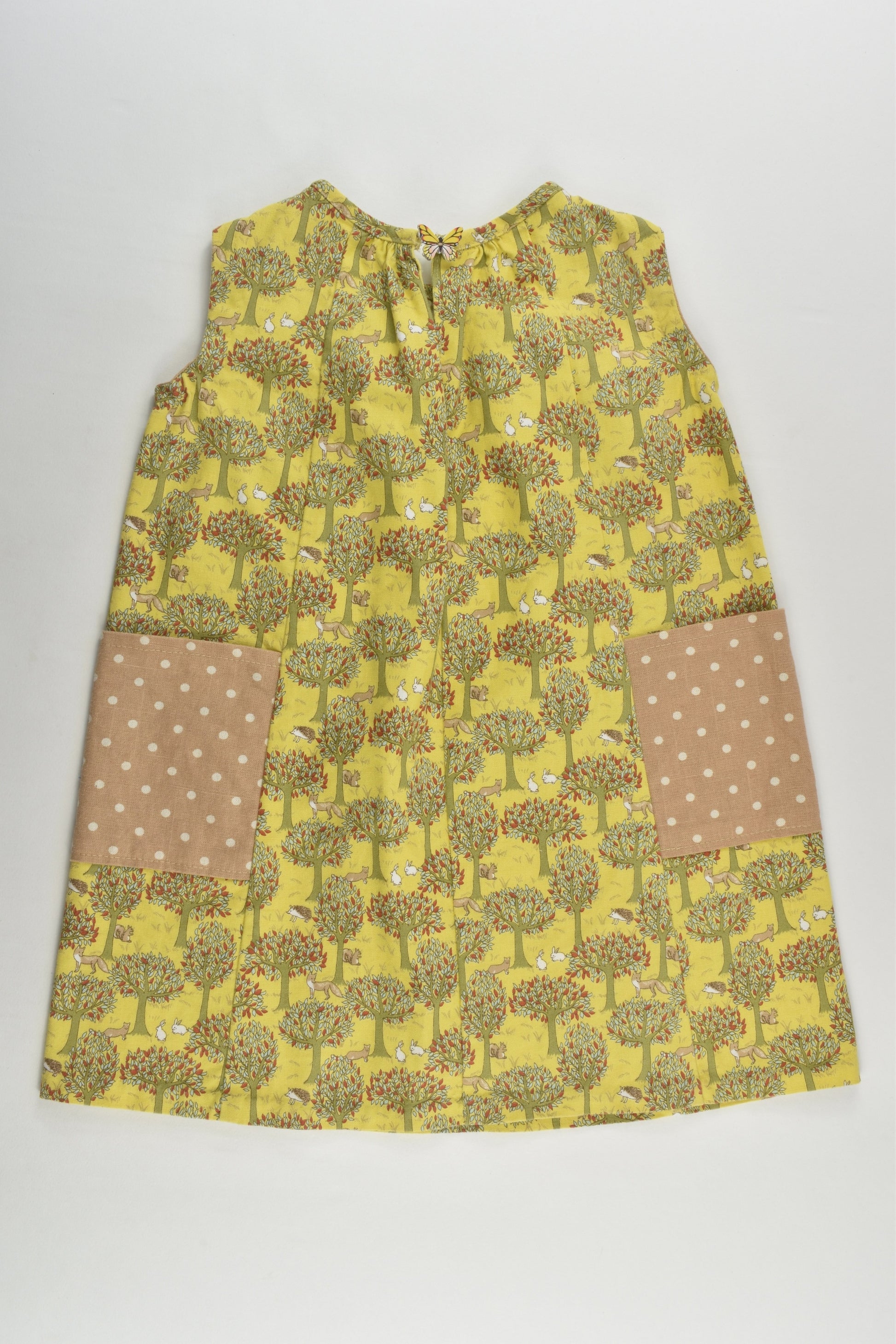 Handmade Size approx 2-3 Forest Animals Dress