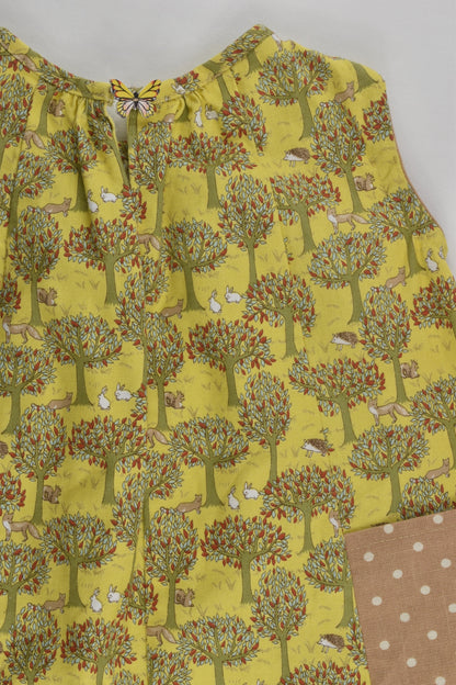Handmade Size approx 2-3 Forest Animals Dress