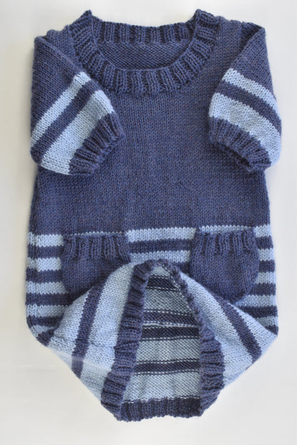 Handmade Size approx 2 Knitted Woolly Dress