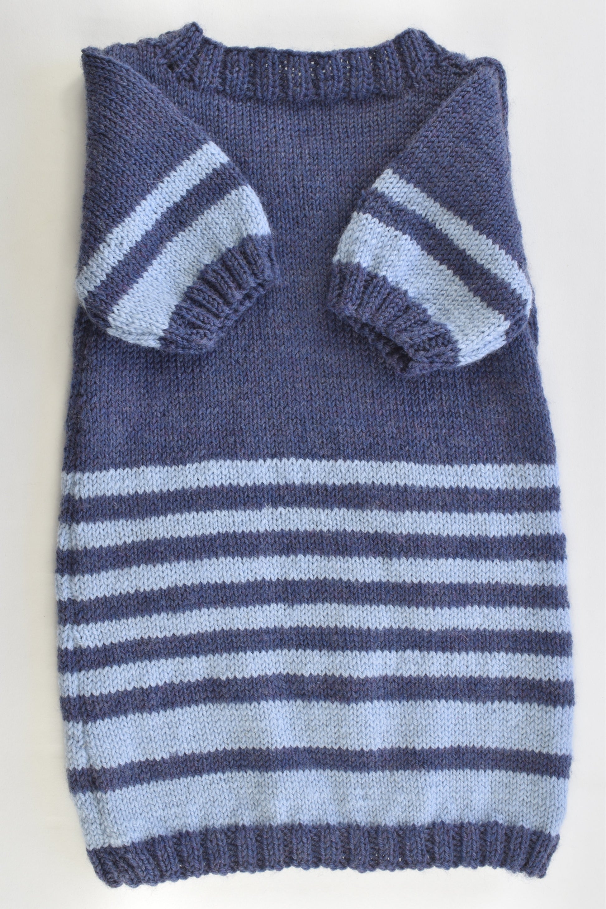 Handmade Size approx 2 Knitted Woolly Dress