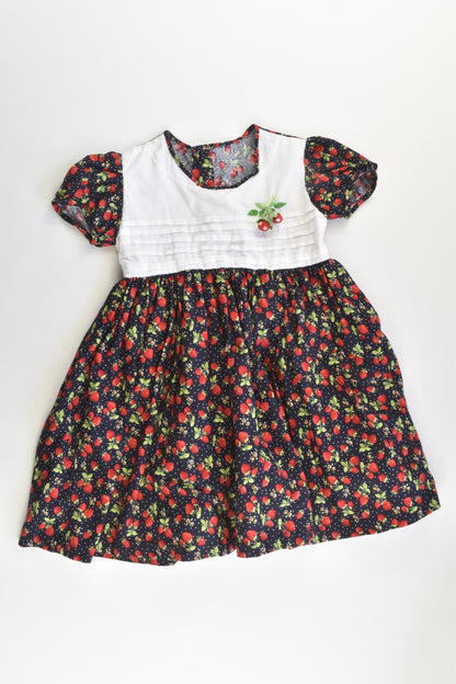 Handmade Size approx 2 Lined Strawberry Dress