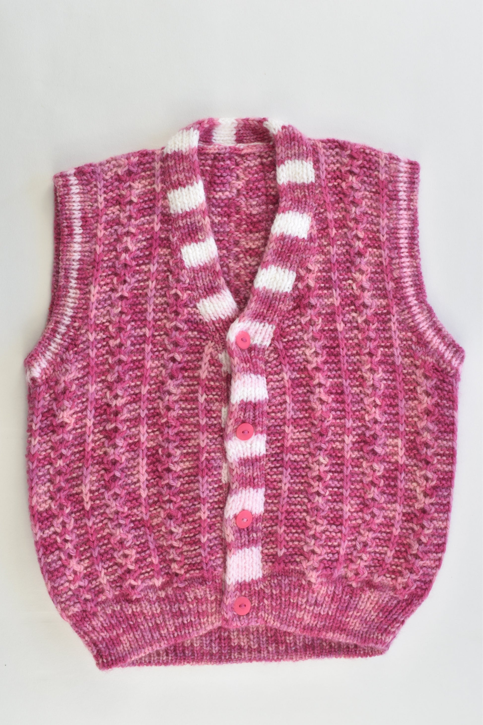 Handmade Size approx 3-4 Knitted Vest