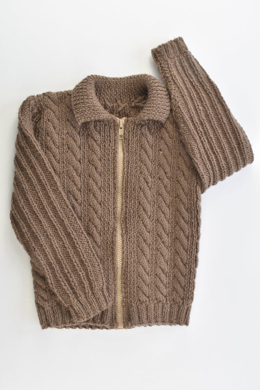 Handmade Size approx 3-4 Thick and Warm Wool Knitted Jumper