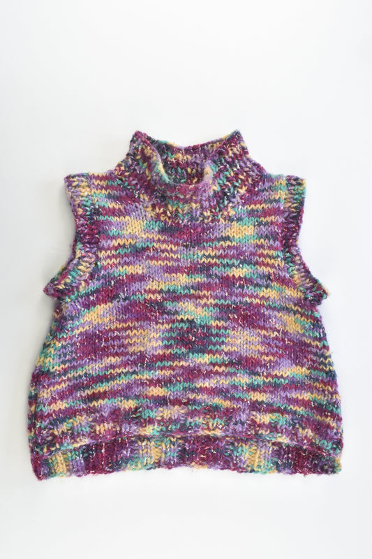 Handmade Size approx 4-6 Warm Wool Knitted Jumper