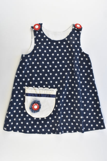 Handmade Size approx 4 Lightweight and Stretchy Stars Cord Dress