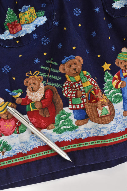 Handmade Size approx 5 'Bearly A Moose' Lined Christmas Dress