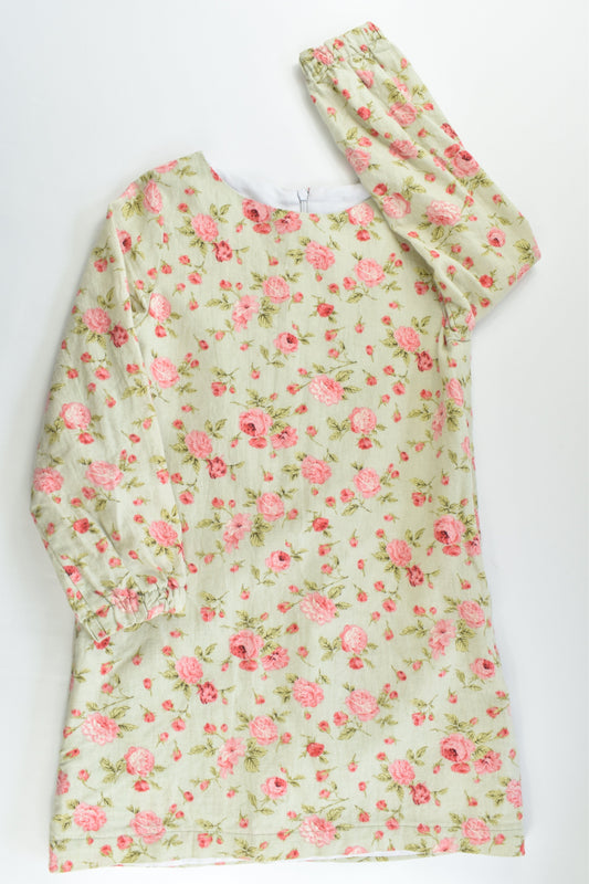 Handmade Size approx 5 Lined Roses Dress