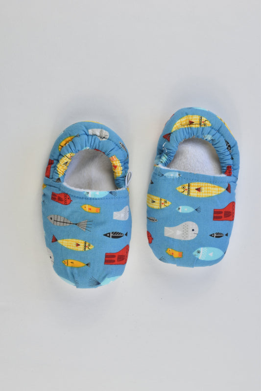 Handmade Size approx 5 Soft Fish Slippers