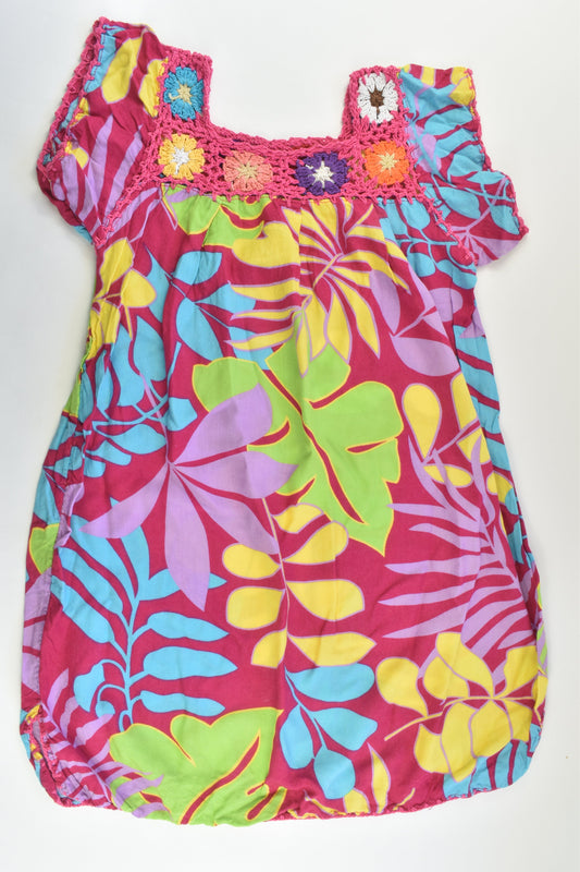 Handmade Size approx 6-7 Colourful Dress