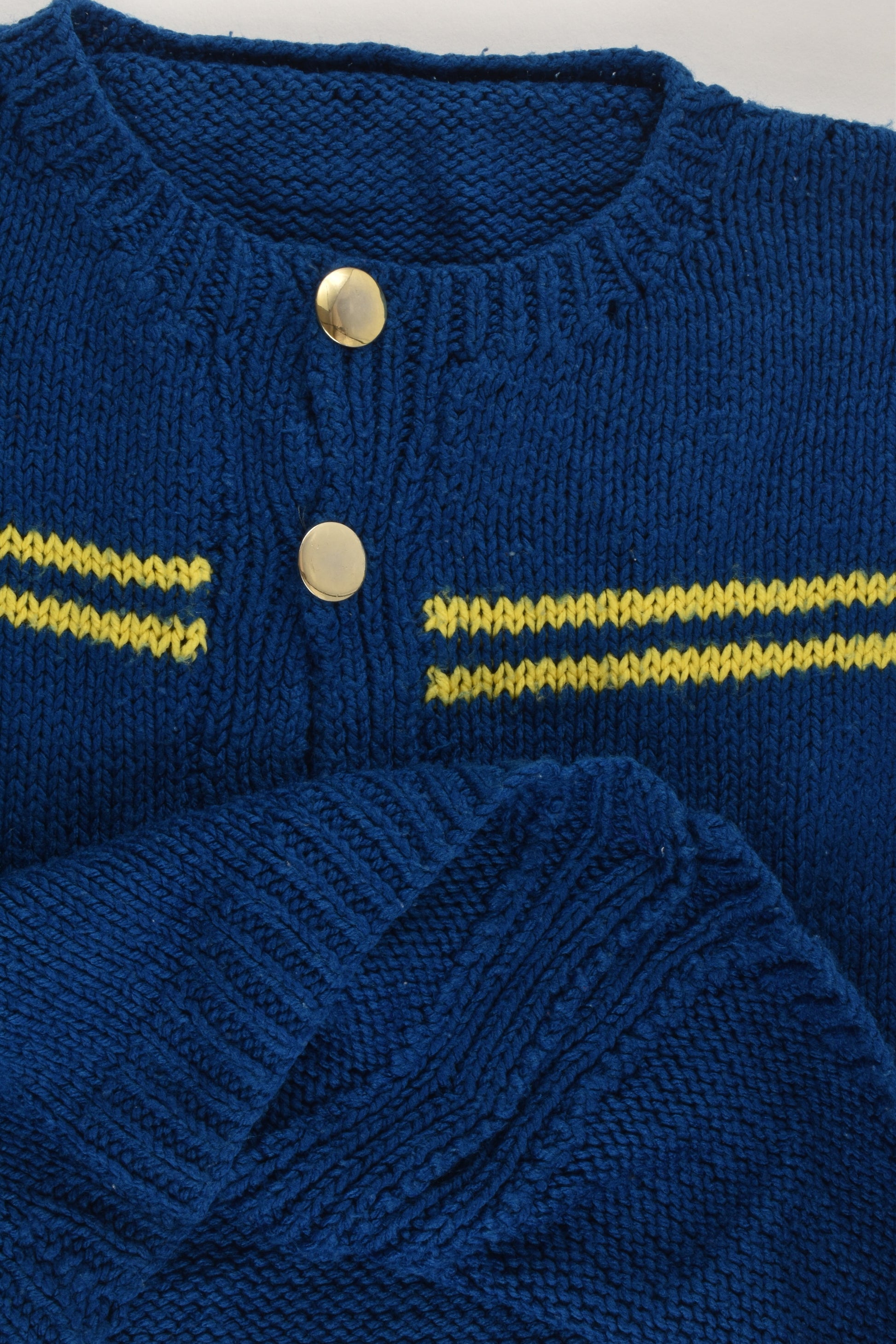 Handmade Size approx 6-7 Knitted Cardigan