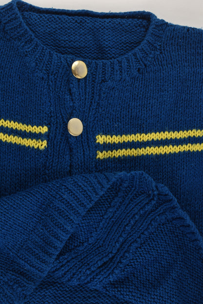 Handmade Size approx 6-7 Knitted Cardigan