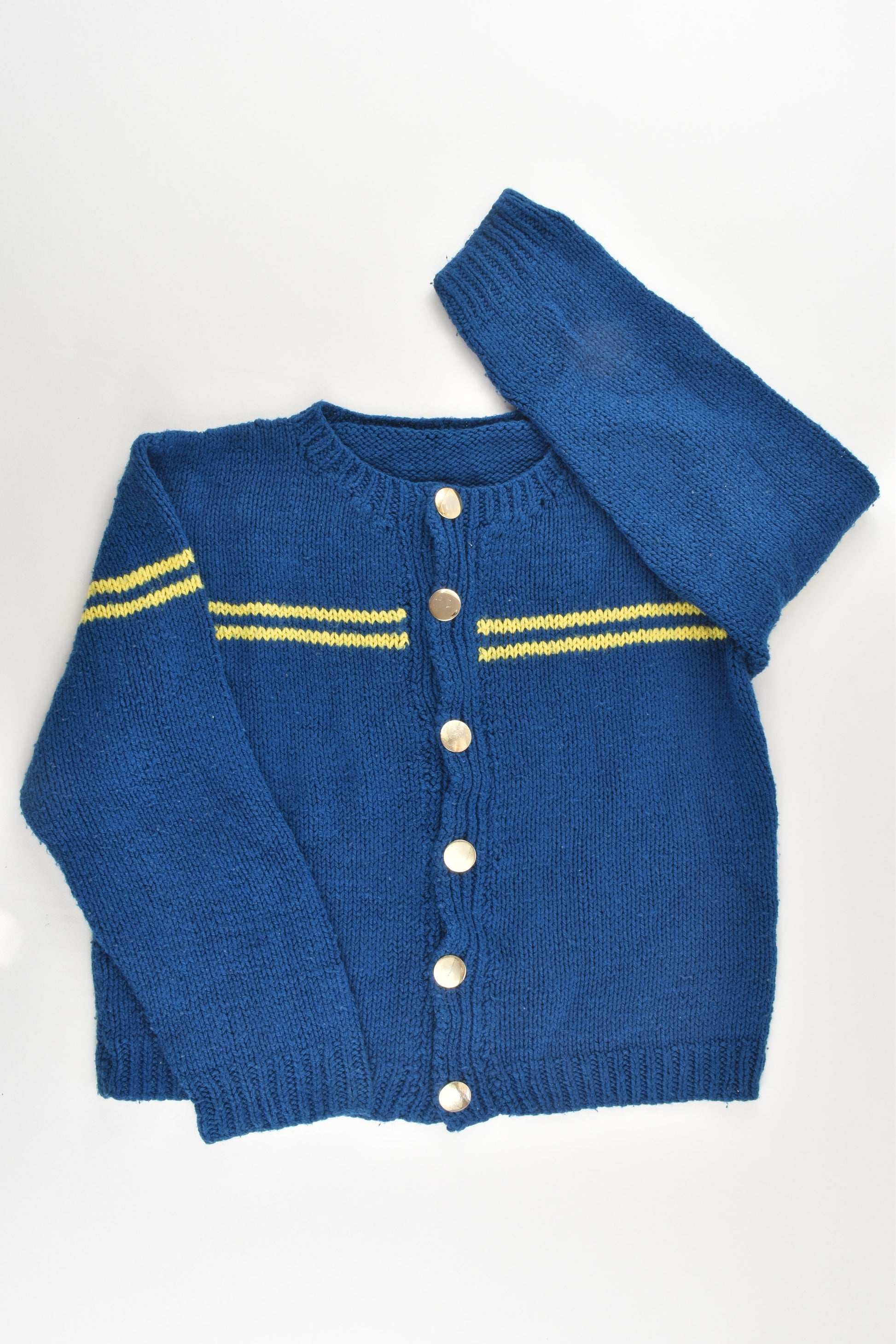 Handmade Size approx 6-7 Knitted Cardigan