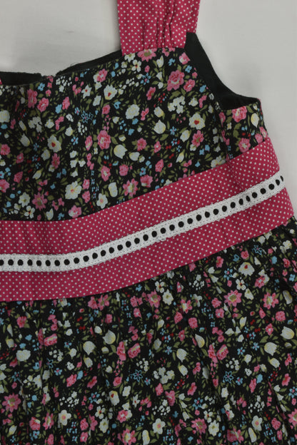 Handmade Size approx 6-7 Lined Floral Dress
