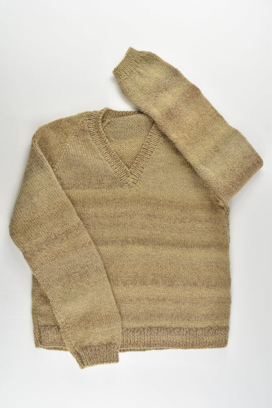 Handmade Size approx 8-10 Warm Knitted Jumper