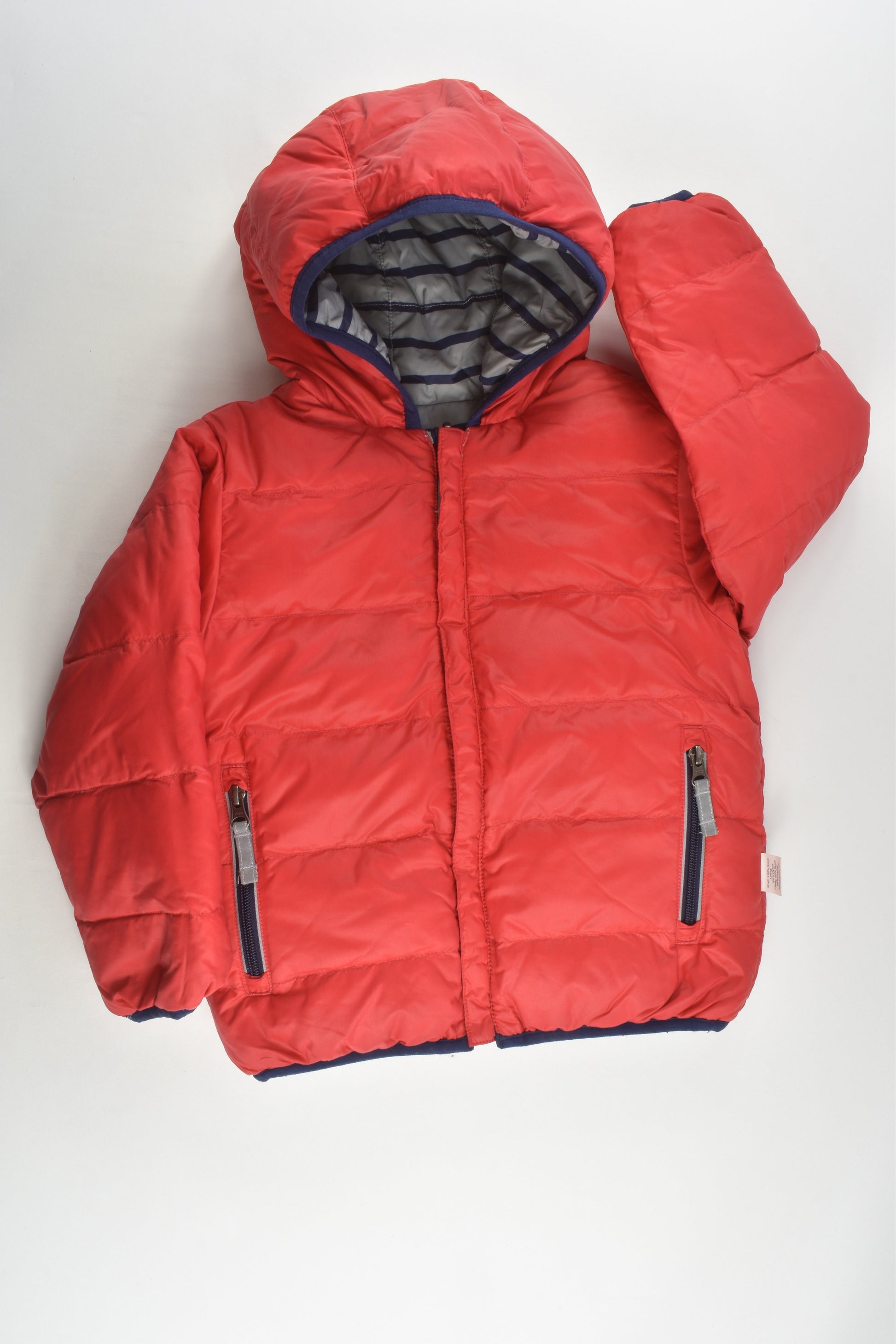 Hanna Andersson Size 2-3 (100 cm) Reversible Down/Feather Puffer Jacket