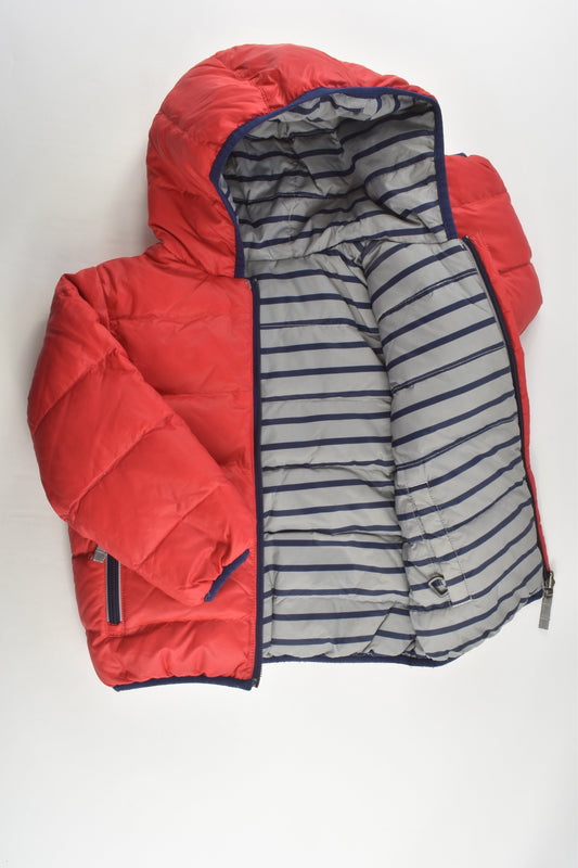 Hanna Andersson Size 2-3 (100 cm) Reversible Down/Feather Puffer Jacket