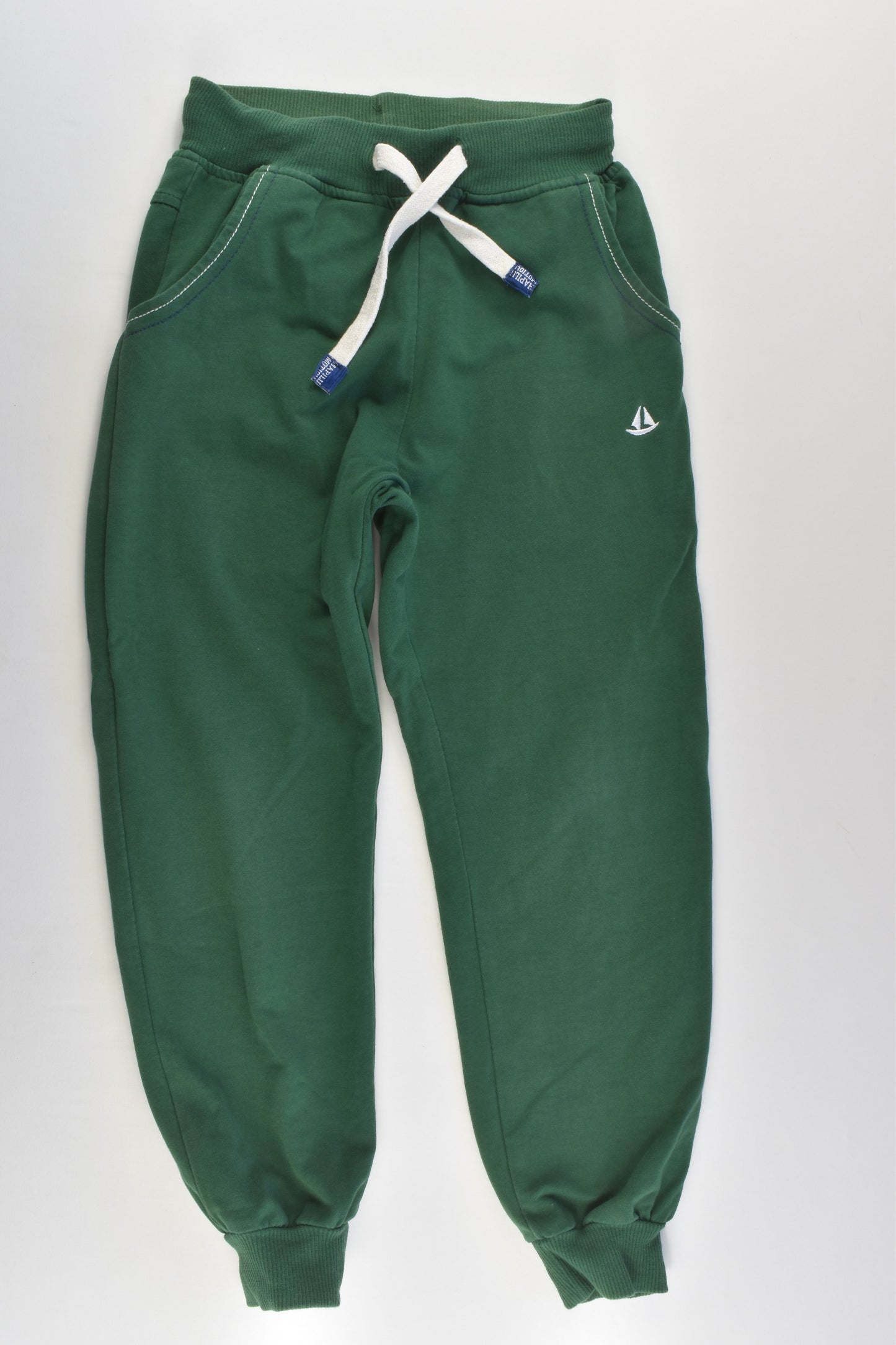 Hapilu Size 6 Sailboat Green Track Pants