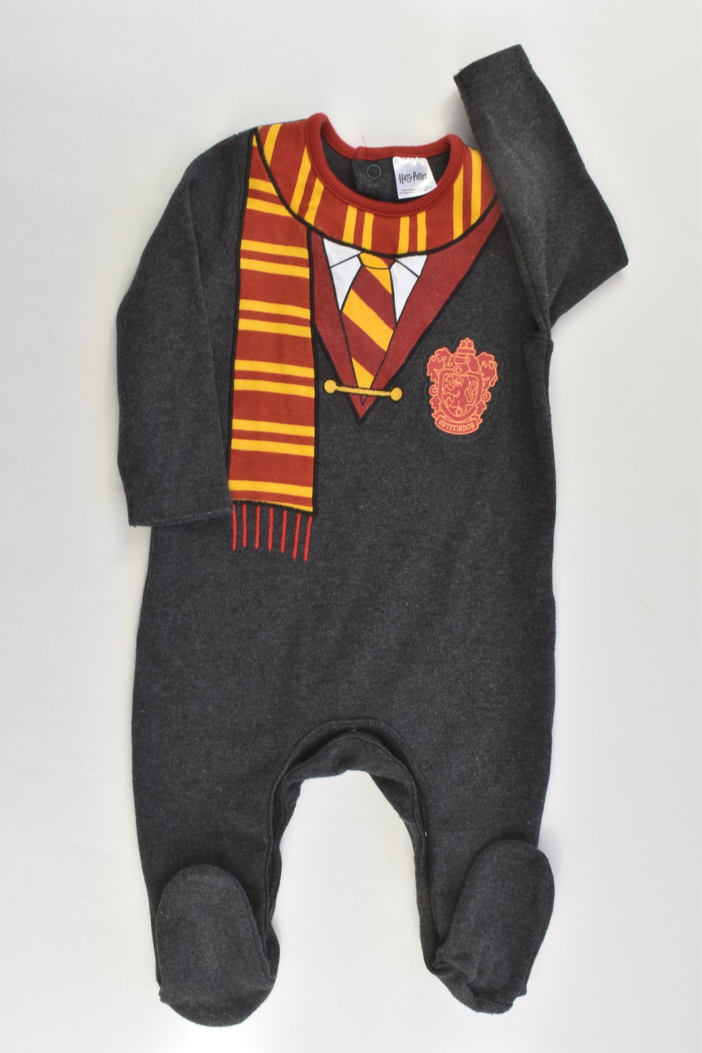 Harry Potter Size 00 (3-6 months) 'Gryffindor' Footed Romper