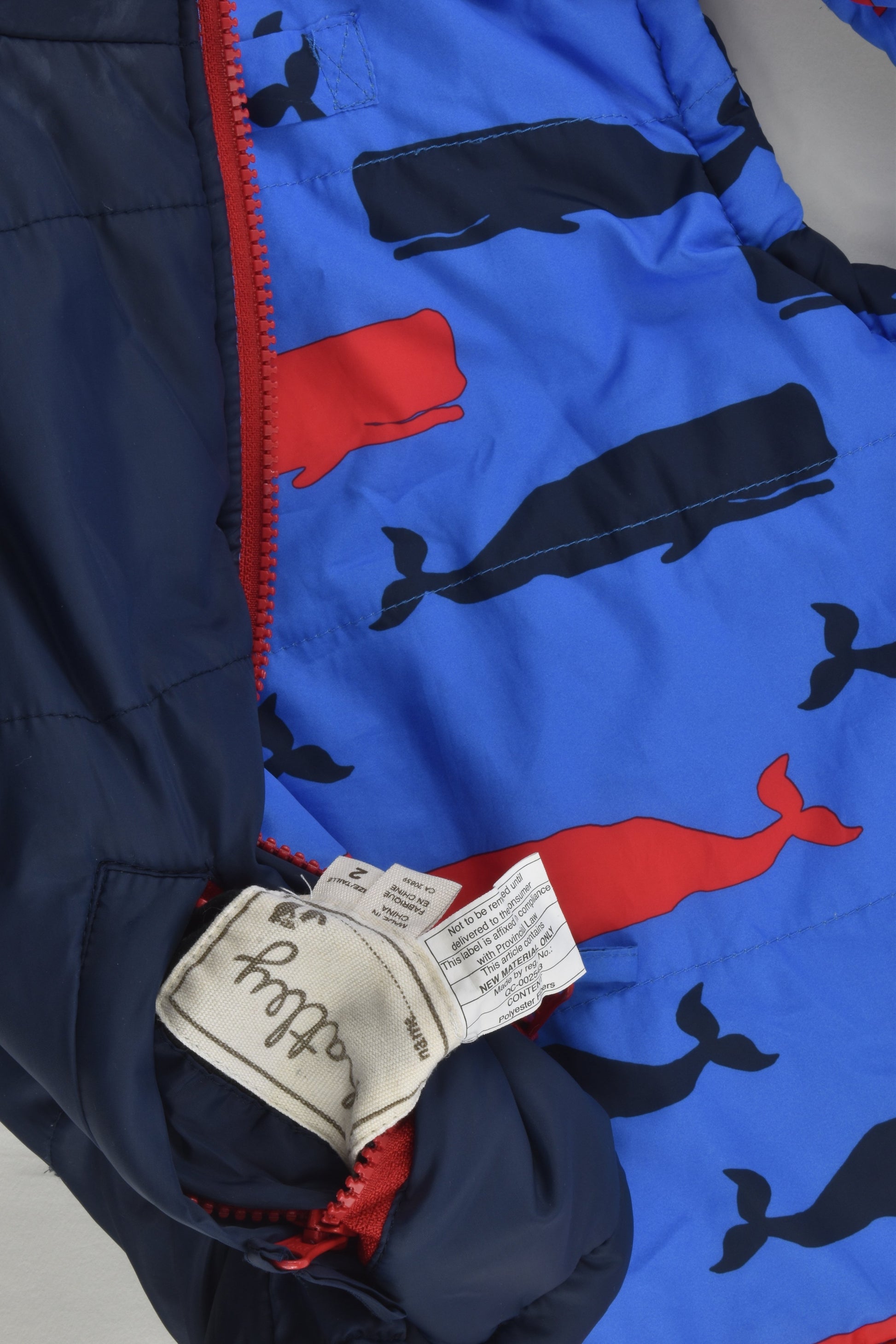 Hatley Size 2 Reversible Puffer Vest