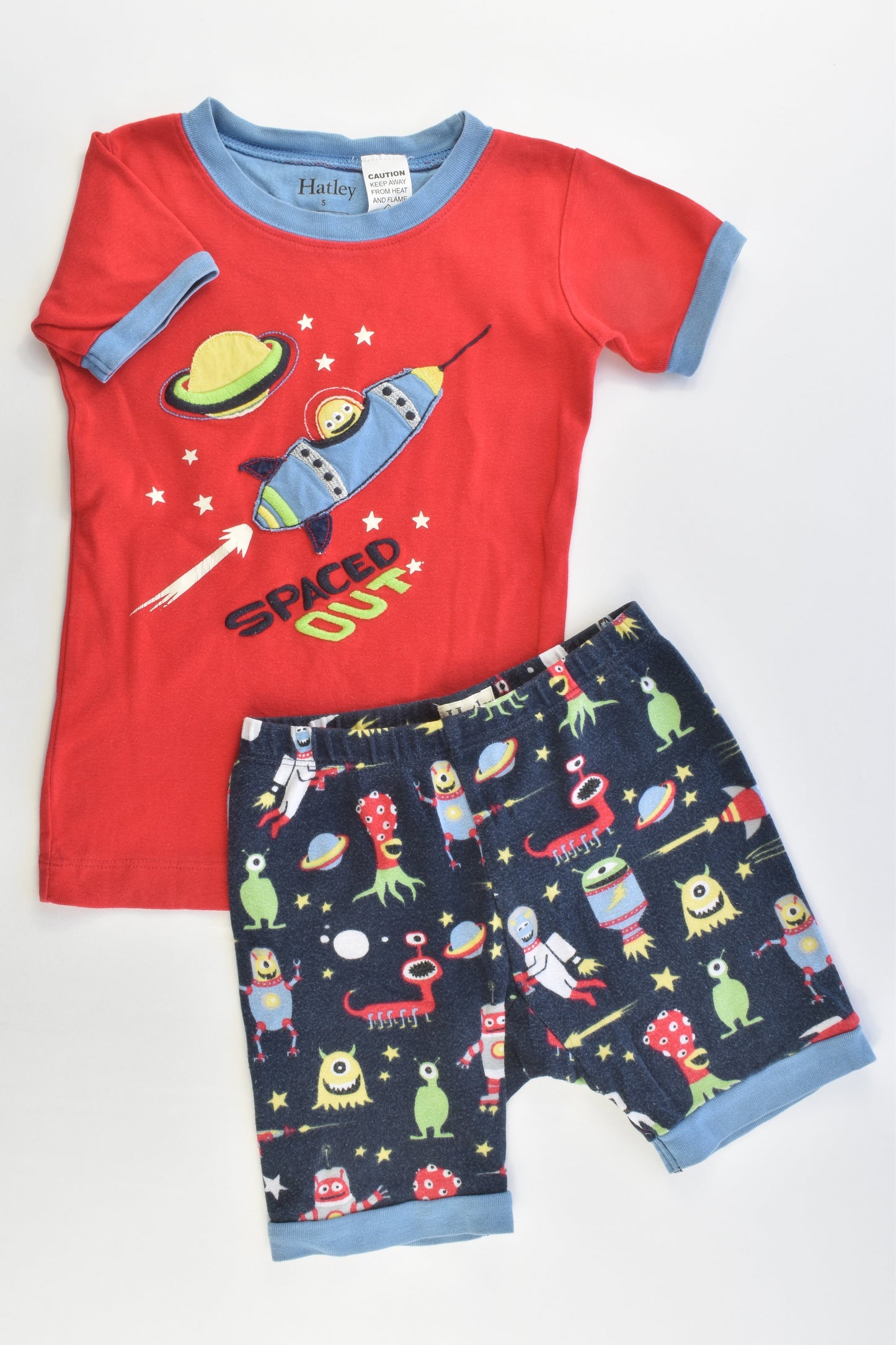 Hatley Size 5 'Spaced Out' Pj Set