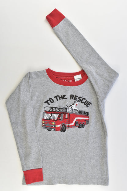 Hatley Size 5 'To The Rescue' Fire Engine Pj Set