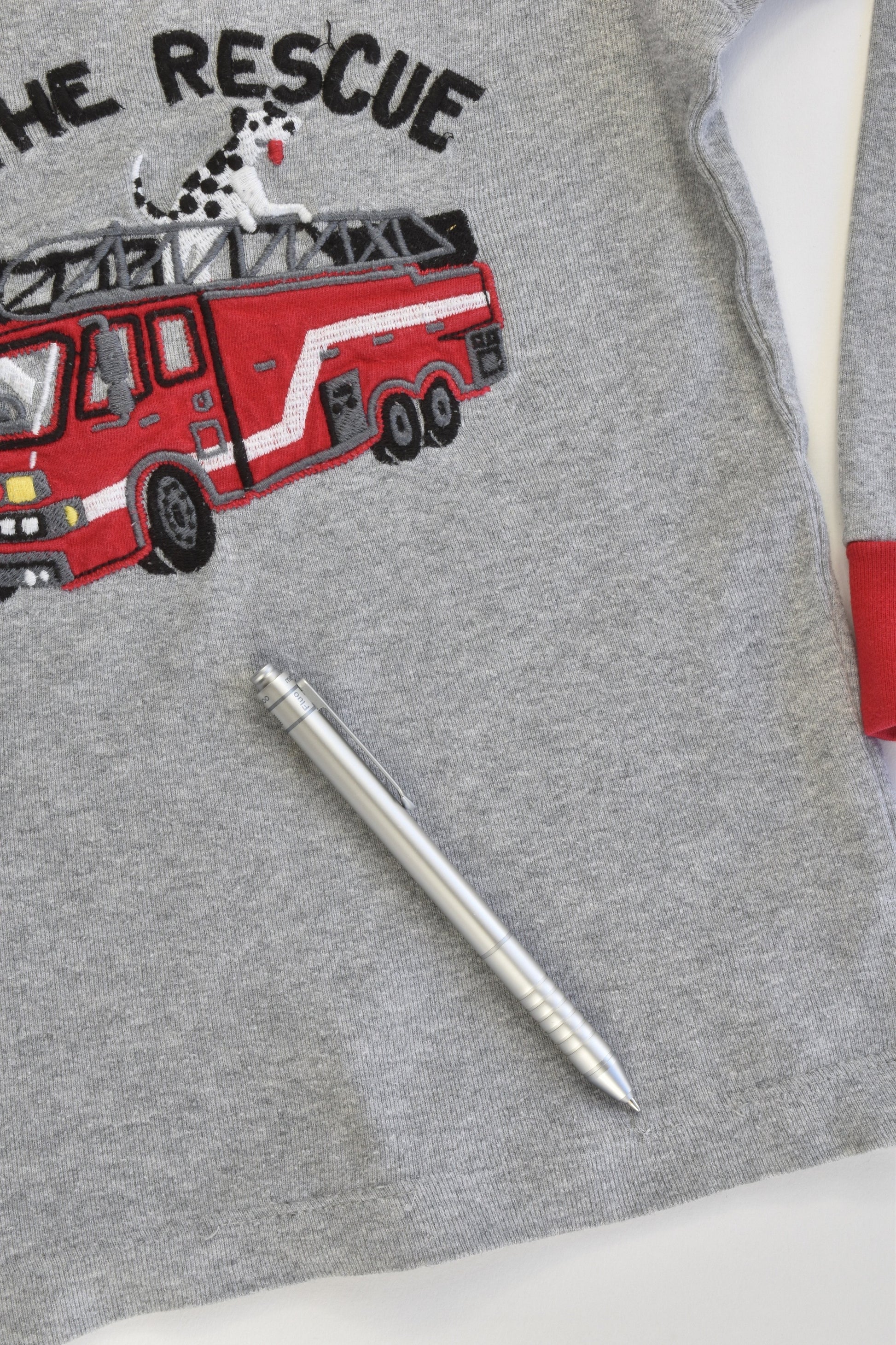Hatley Size 5 'To The Rescue' Fire Engine Pj Set