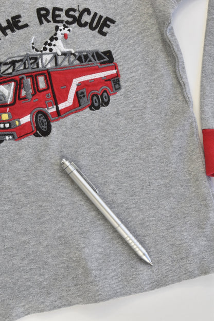 Hatley Size 5 'To The Rescue' Fire Engine Pj Set