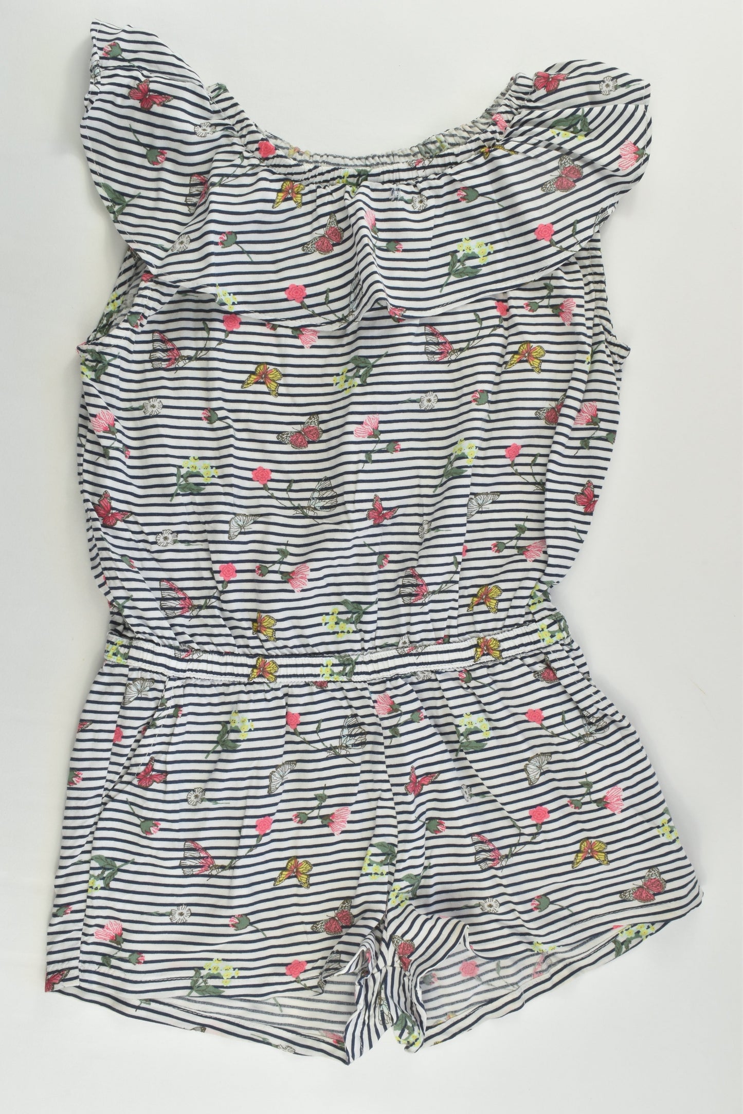 Hema Size 3-4 (98/104 cm) Butterflies and Flowers Playsuit