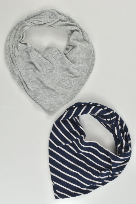 H&M One Size Baby Bandana Bibs x2
