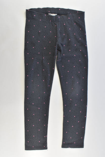H&M Organic Size 6-7 Love Hearts Leggins