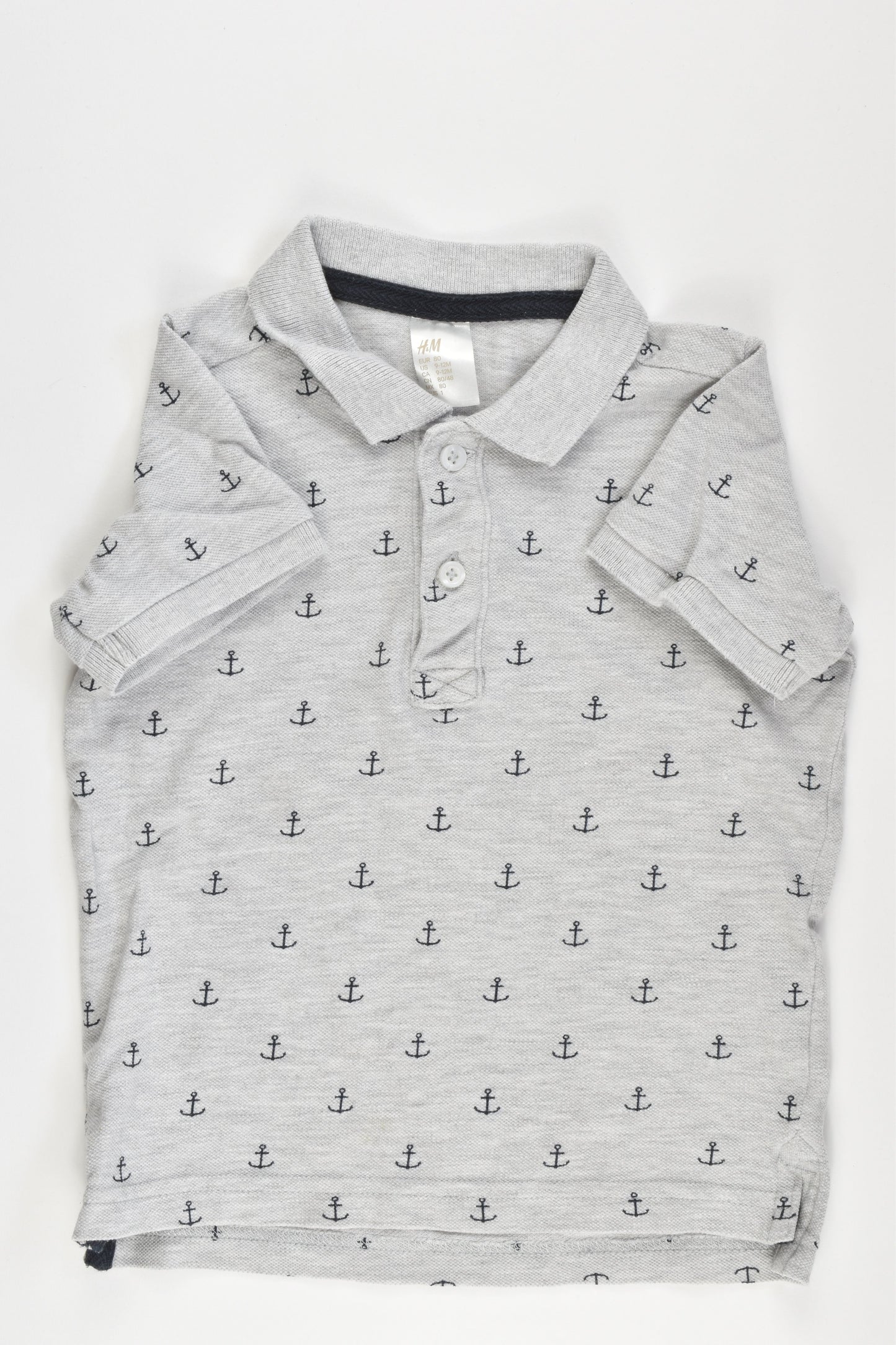 H&M Size 0-1 (80 cm, 9-12 months) T-shirt, collared