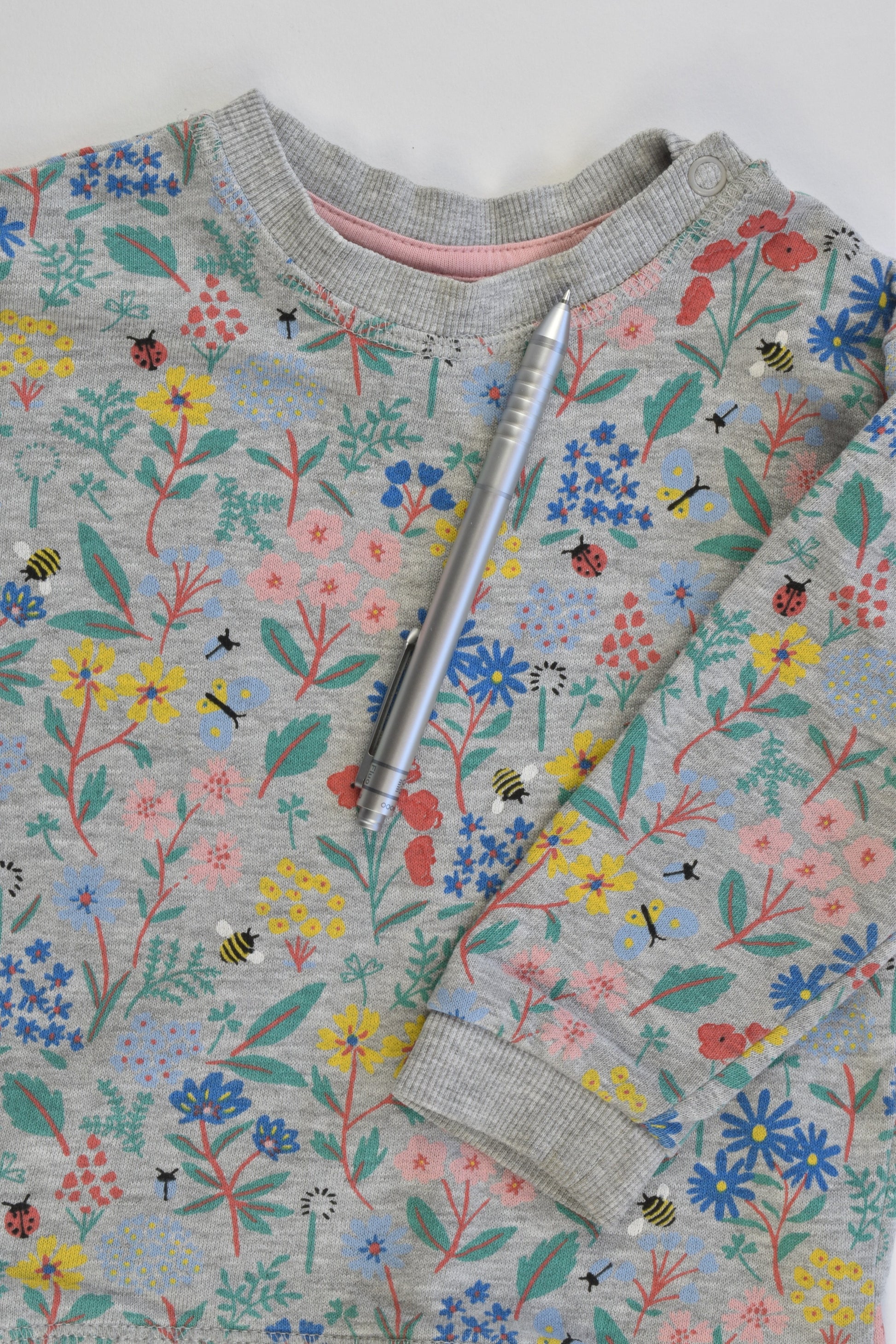 H&M Size 0-1 (9-12 months, 80 cm) Floral Sweater