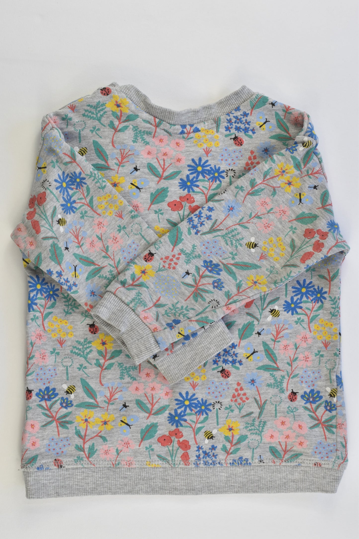 H&M Size 0-1 (9-12 months, 80 cm) Floral Sweater
