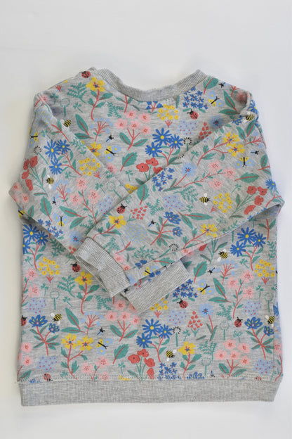 H&M Size 0-1 (9-12 months, 80 cm) Floral Sweater