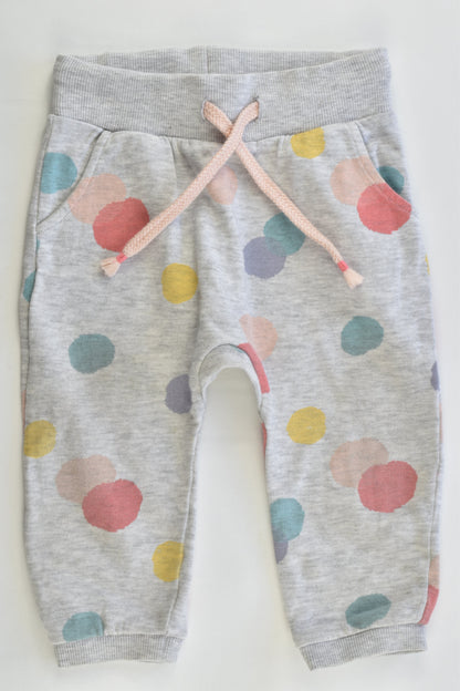 H&M Size 0 (74 cm) Dotted Track Pants